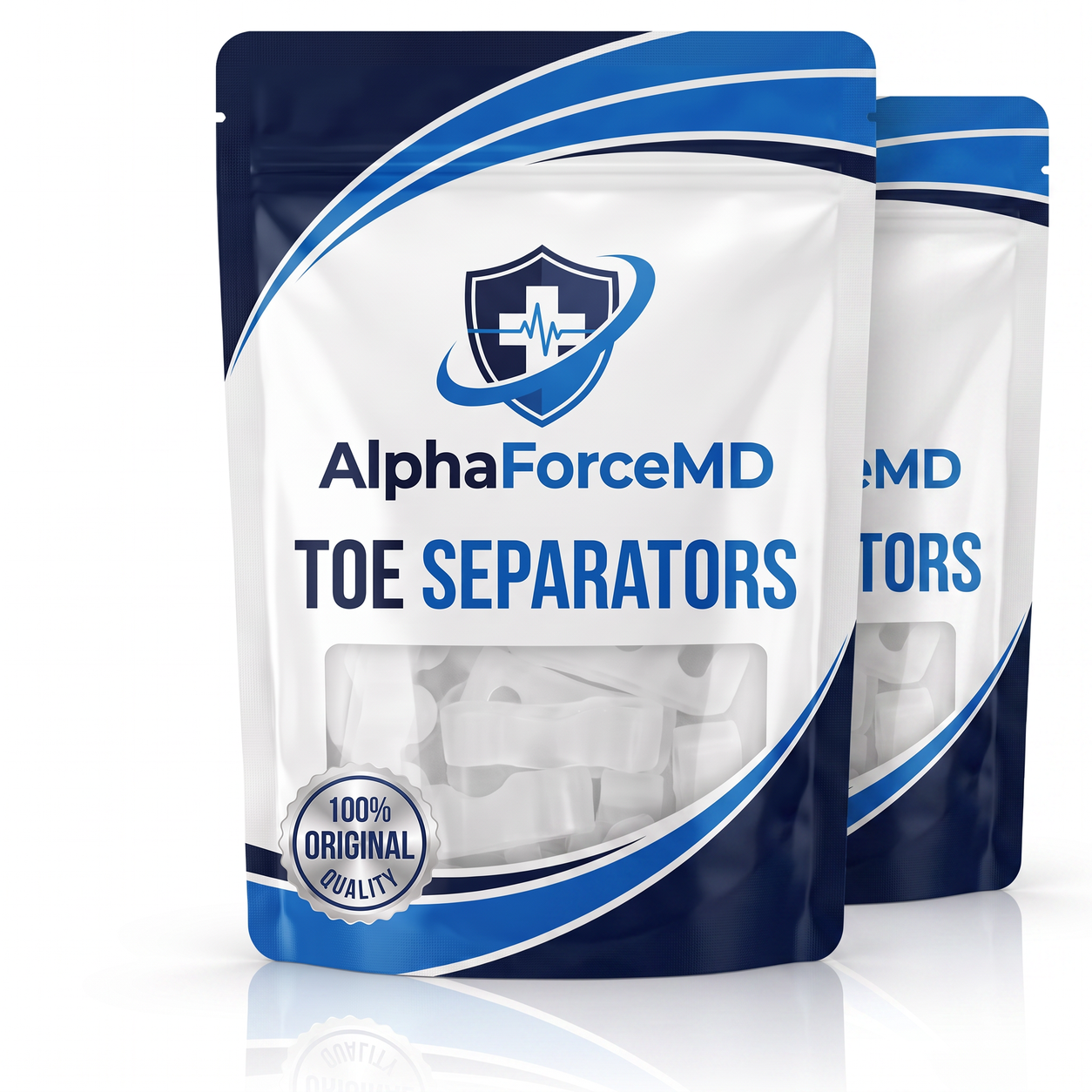 AlphaForceMD Gel Toe Separators &mdash; 2 Pouches